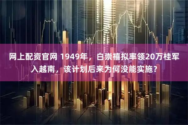 网上配资官网 1949年，白崇禧拟率领20万桂军入越南，该计划后来为何没能实施？